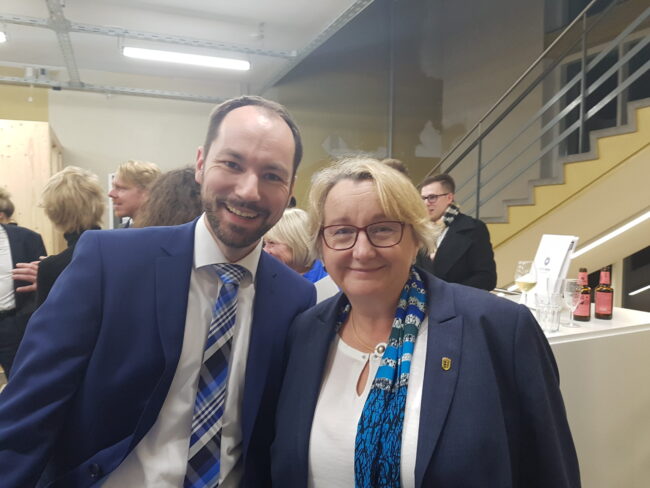 Thomas Schuster und Ministerin