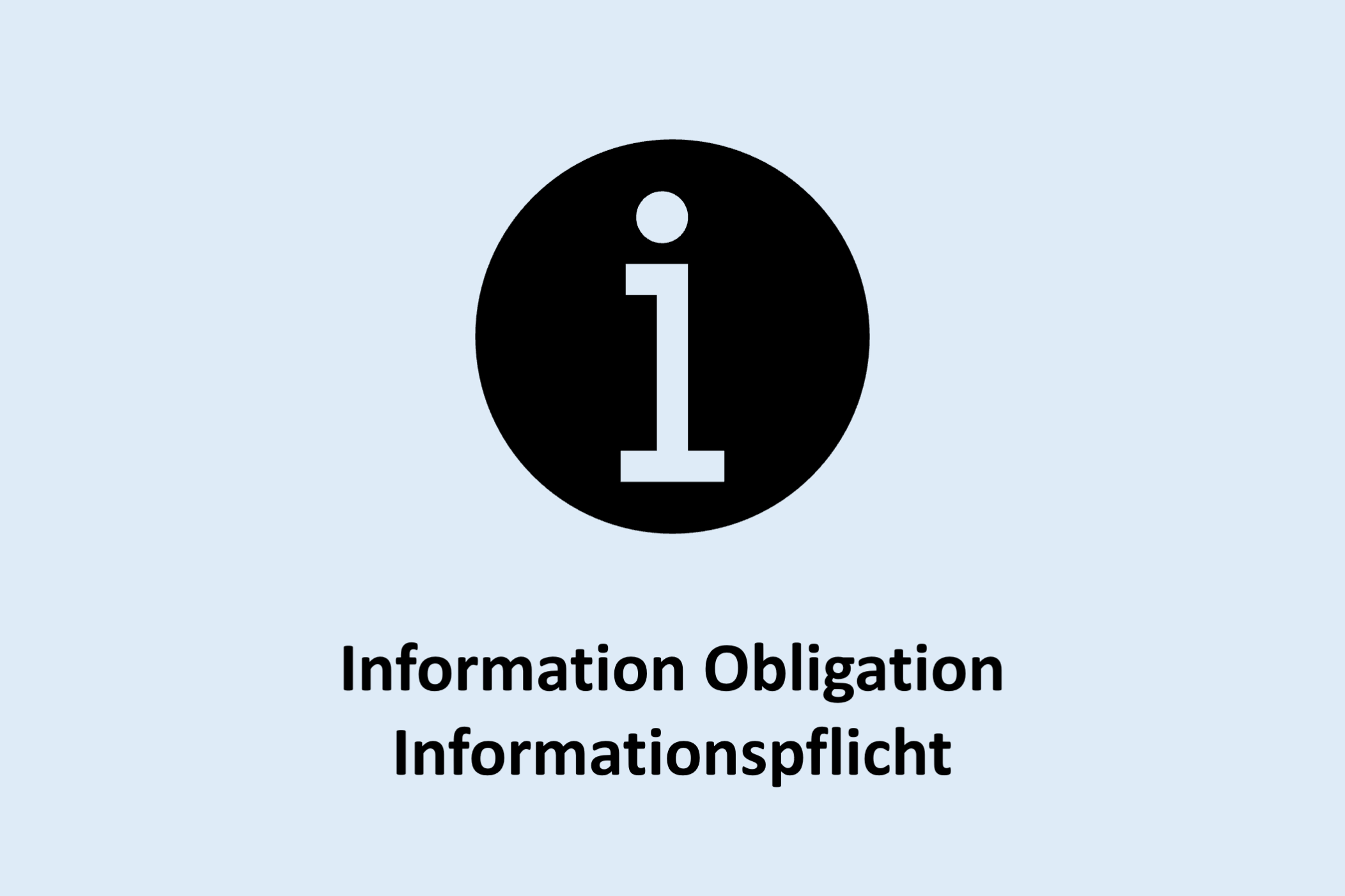 Informationspflicht